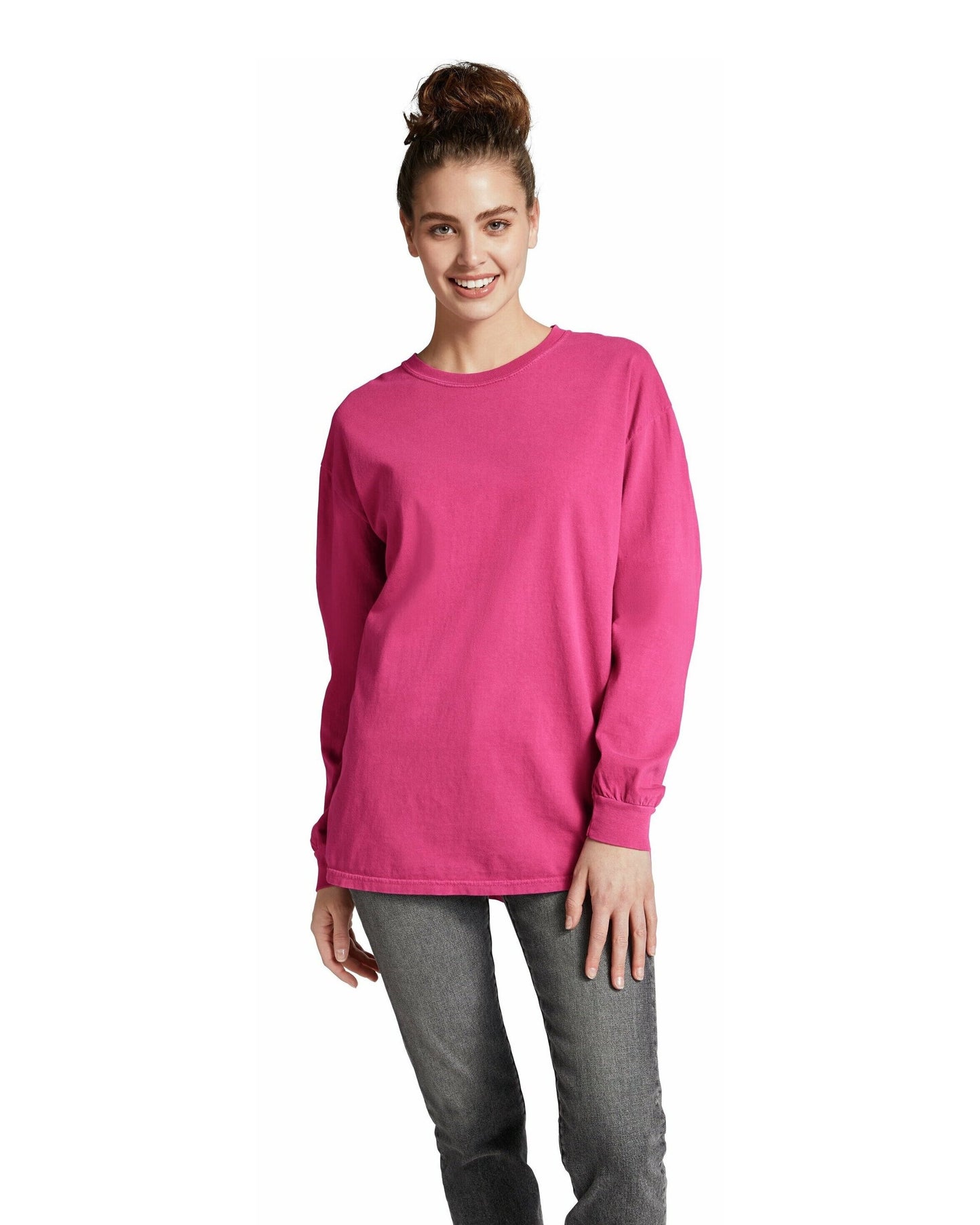 Unisex Heavyweight RS Long-Sleeve T-Shirt - Heliconia