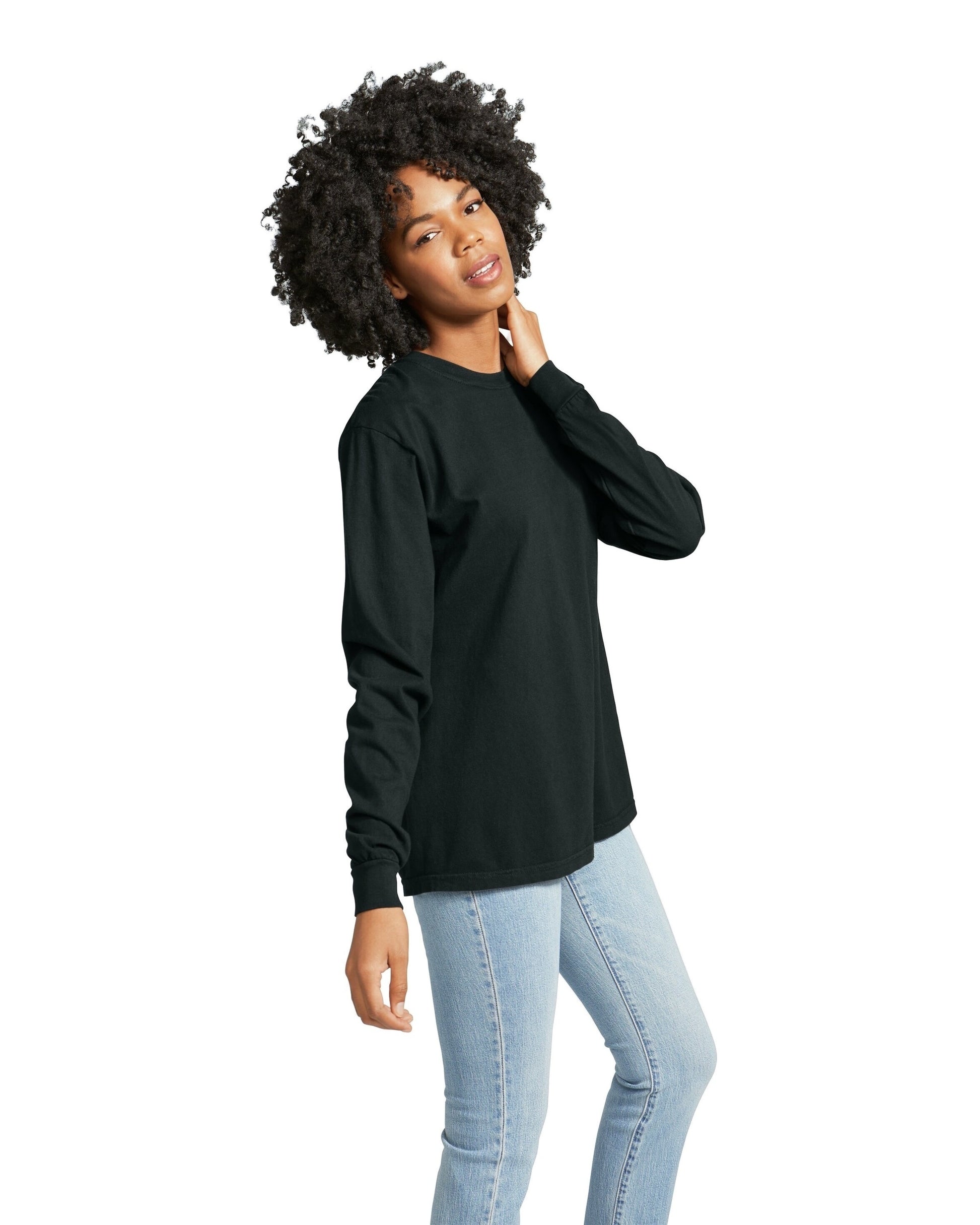 Unisex Heavyweight RS Long-Sleeve T-Shirt - Black