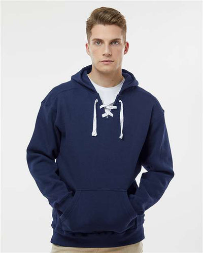 J. America 8830 True Navy — on model front