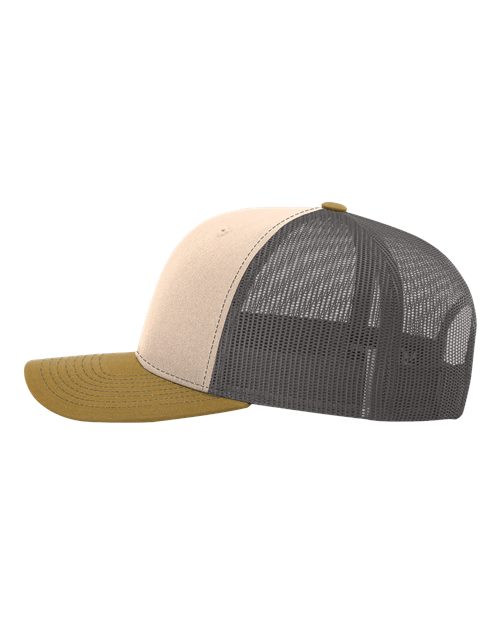 Richardson 112 Mink Beige/ Charcoal/ Amber Gold — direct side