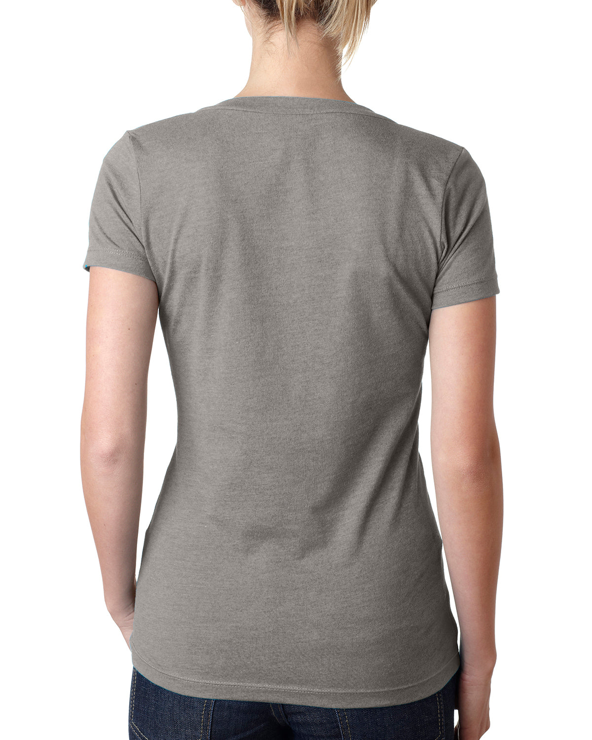 Women's CVC Deep V - Stone Gray