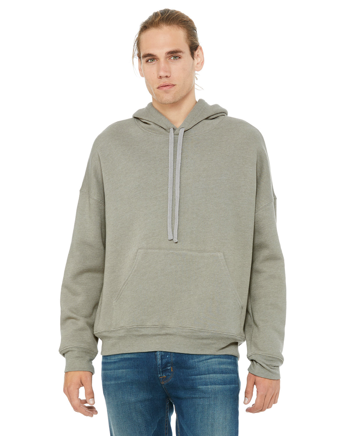 Unisex Sponge Fleece Pullover DTM Hoodie - Heather Stone