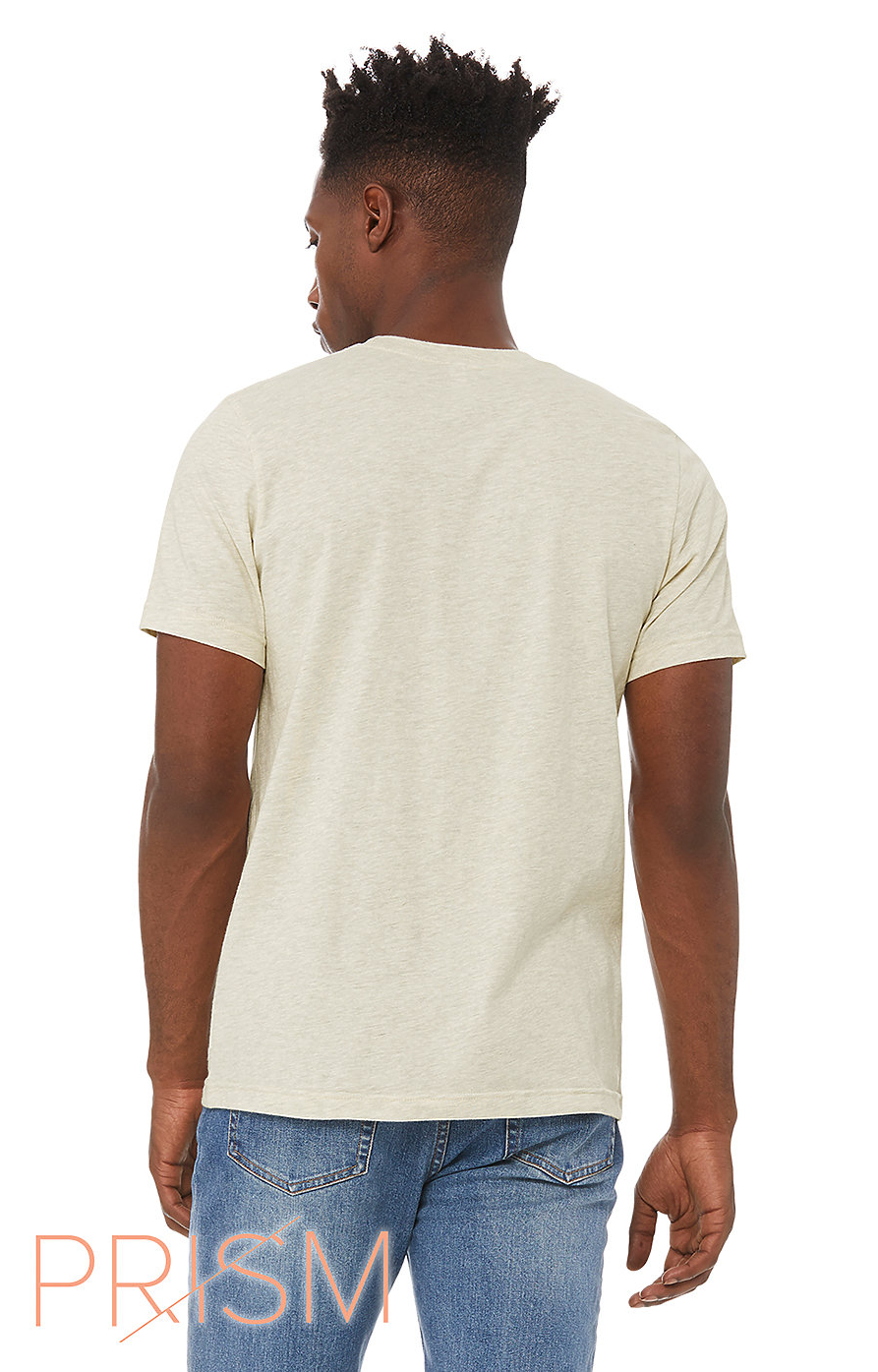 Unisex Heather CVC T-Shirt - Heather Prism Natural