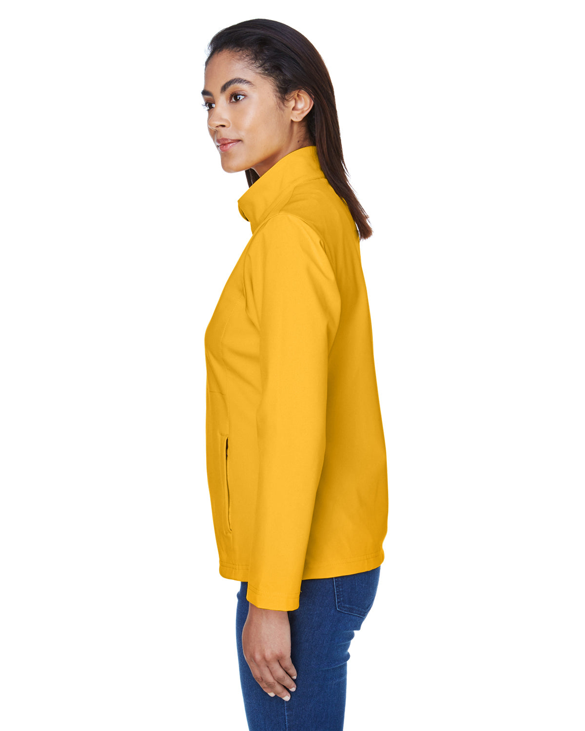Women's Leader Soft Shell Jacket - Sport Athletic Gold