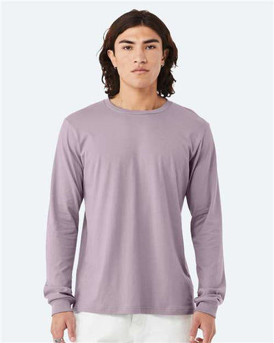 BELLA + CANVAS 3501 Light Violet — on model front