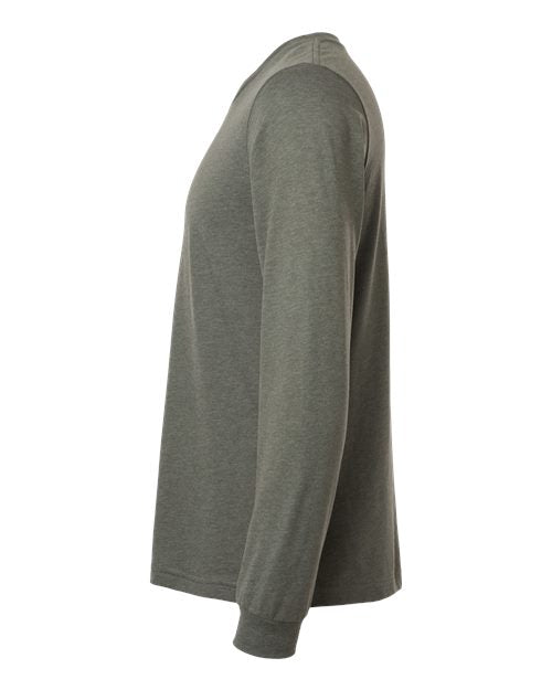 BELLA + CANVAS 3501CVC Heather Military Green — direct side