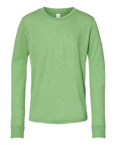 BELLA + CANVAS 3513Y Green Triblend — front