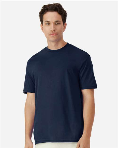 Gildan 3000 Navy — on model front