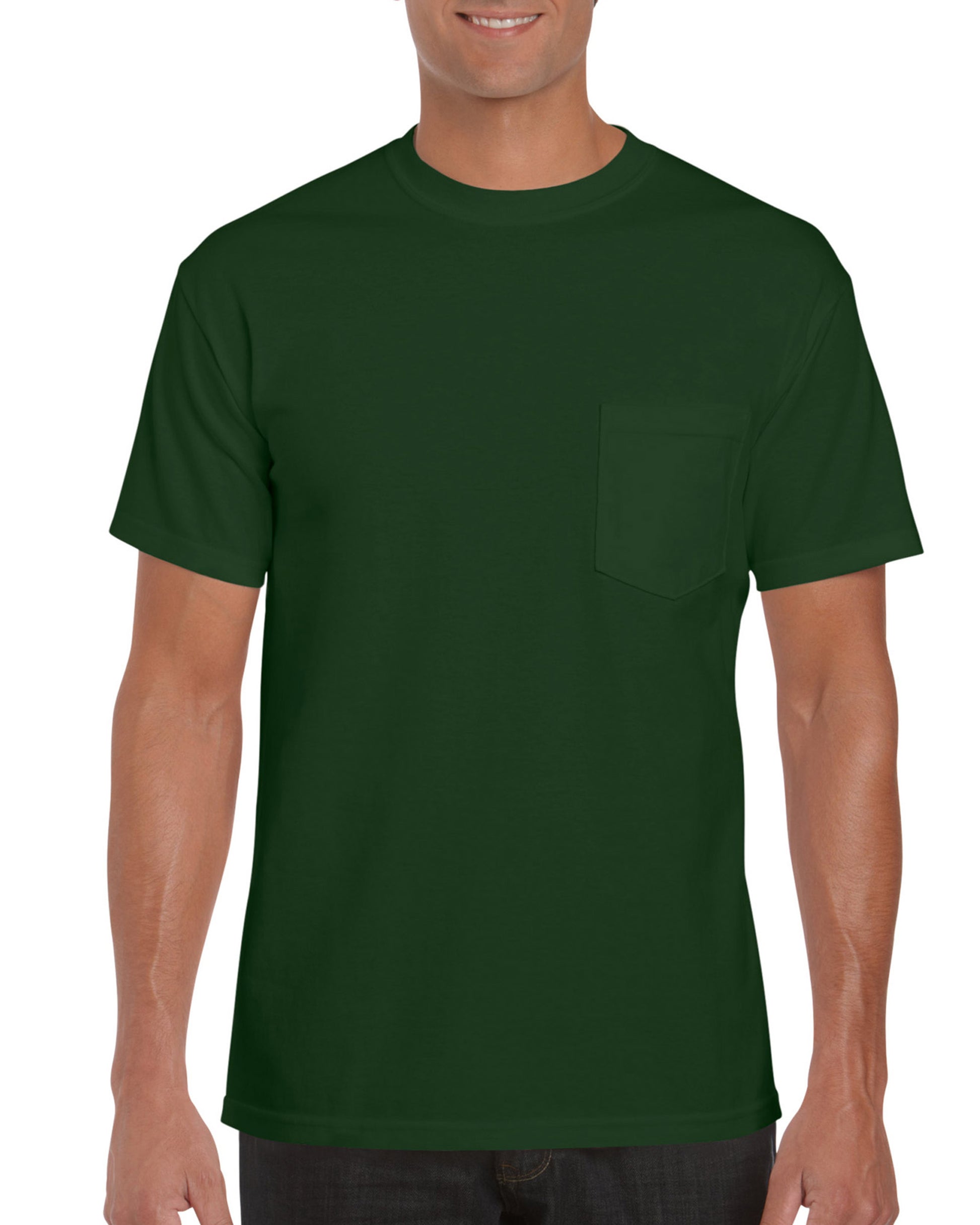 Unisex Ultra Cotton® Pocket T-Shirt - Forest Green