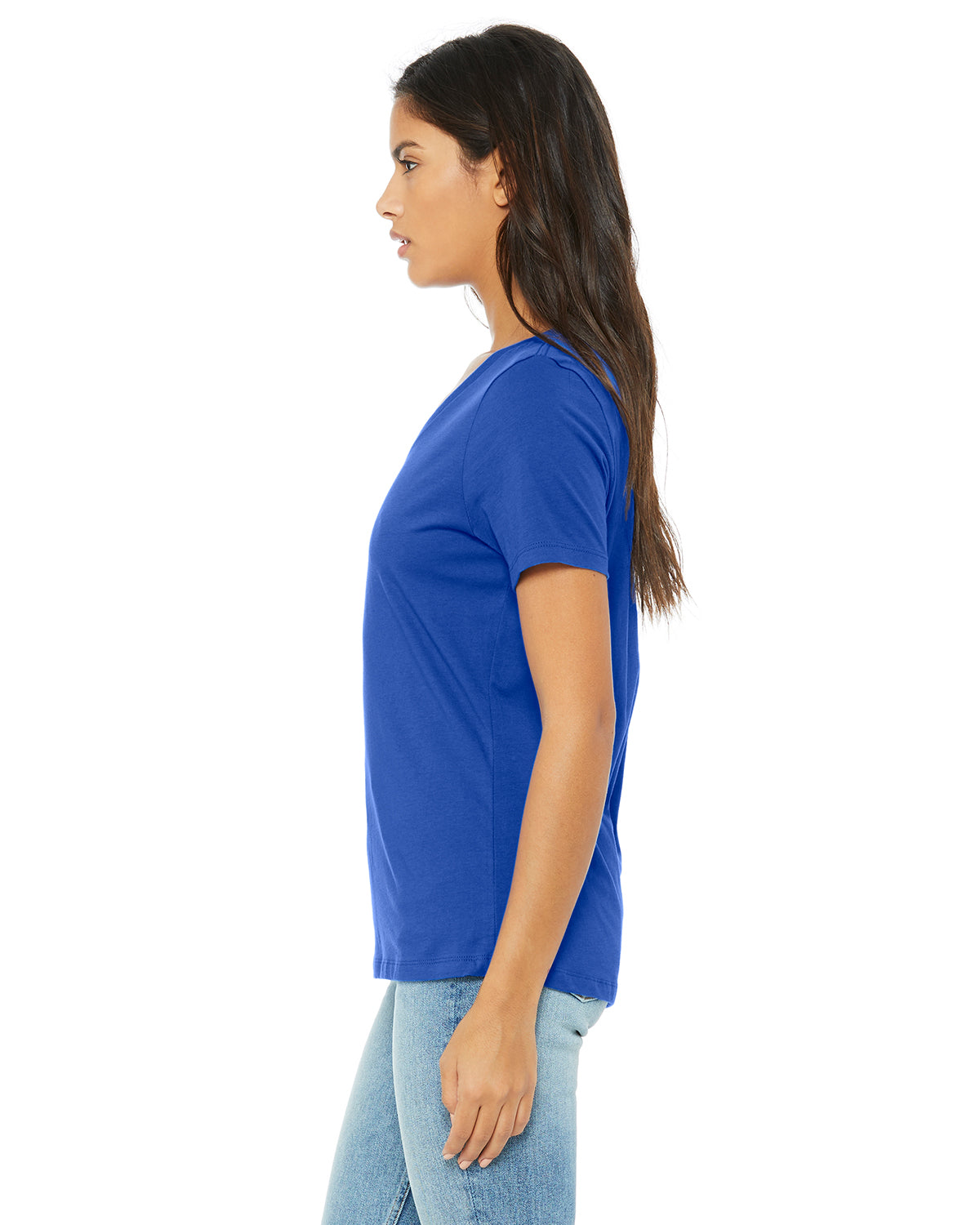 Women's Relaxed Jersey V-Neck T-Shirt - True Royal