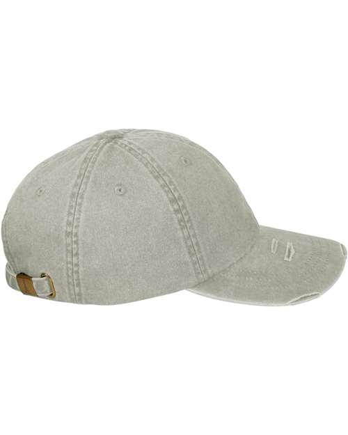 Adams Headwear LP108 Stone — direct side