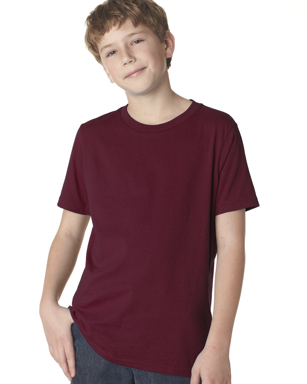 Youth Cotton Crew - Maroon
