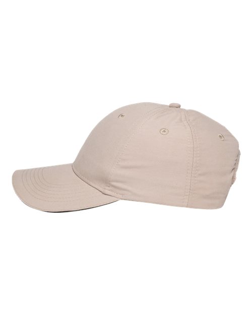 Adams Headwear PE102 Khaki/ Black — direct side