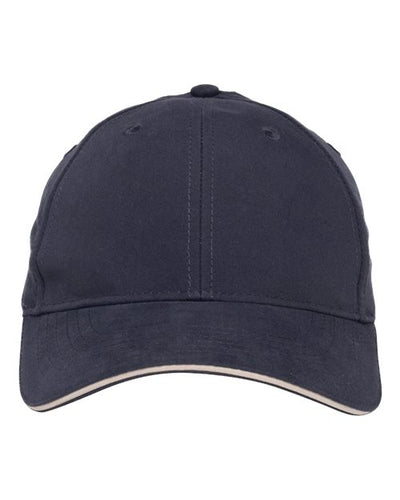 Adams Headwear PE102 Navy/ Khaki — front