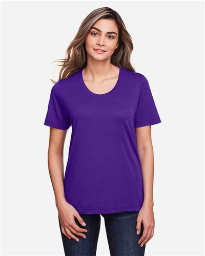 CORE365 CE111W Campus Purple — on model front