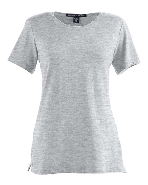 Devon & Jones DP182W Grey Heather — front