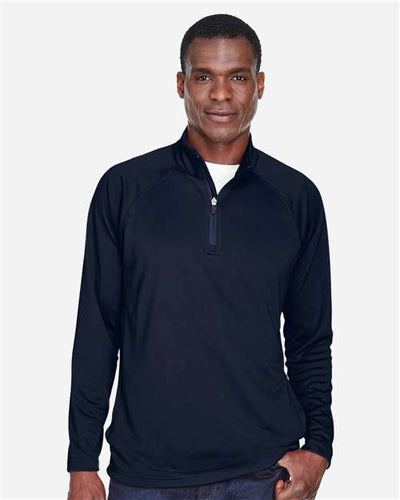 Devon & Jones DG440 Navy — on model front