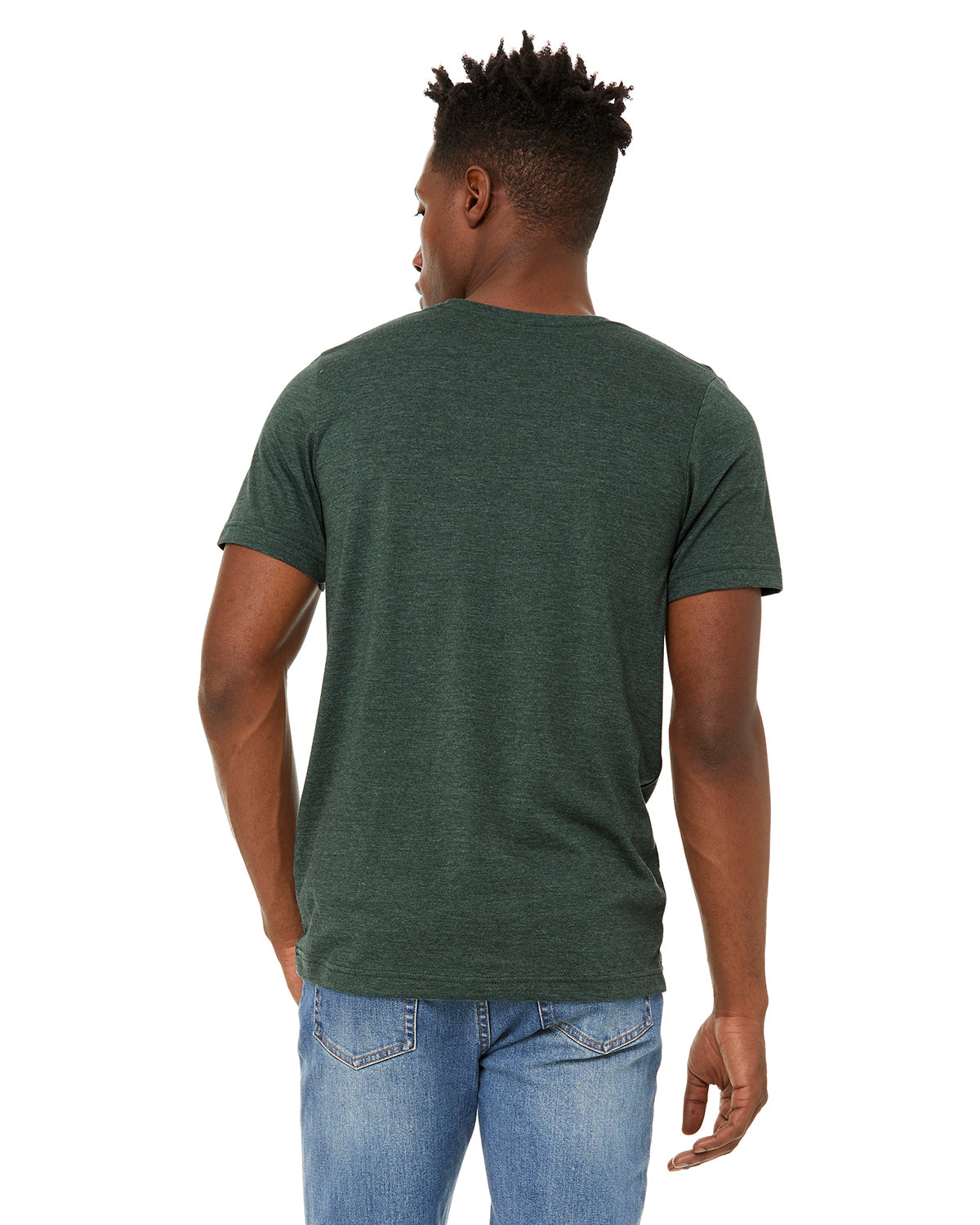 Unisex Sueded T-Shirt - Heather Forest