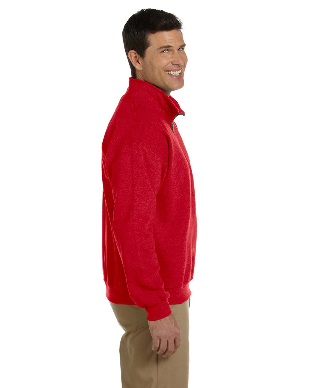Unisex Heavy Blend™  Vintage Cadet Collar Sweatshirt - Red