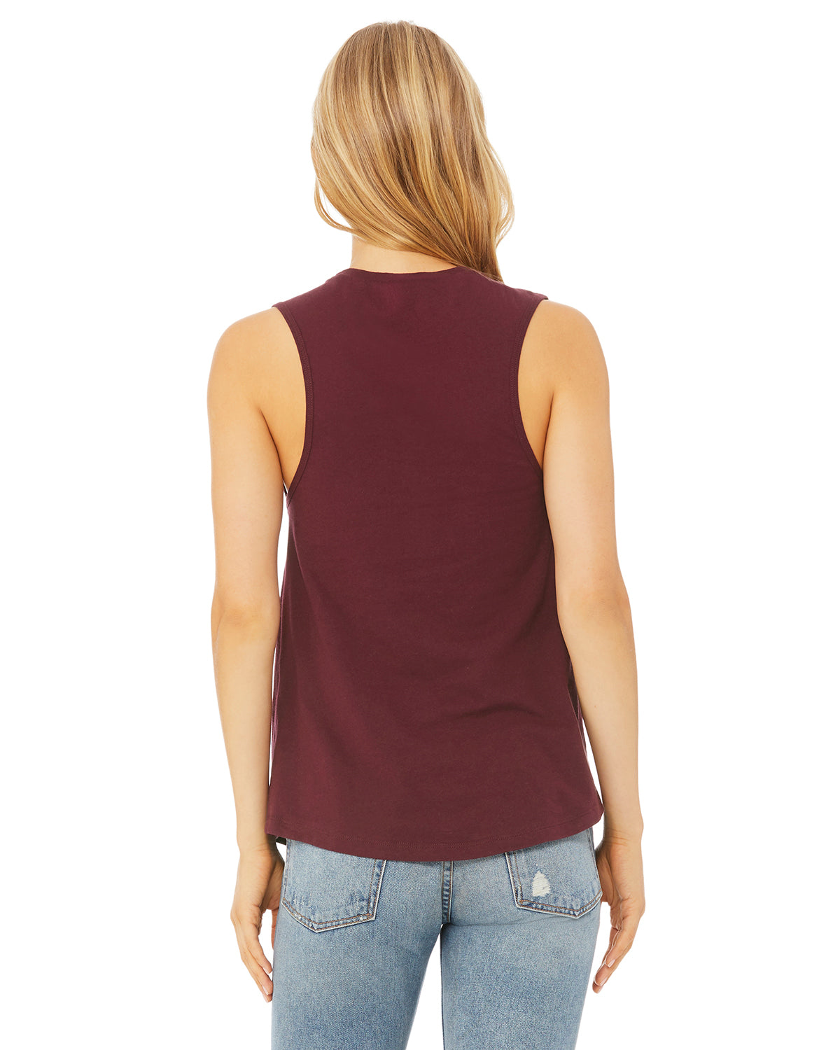 Women's Jersey Muscle Tank - Maroon