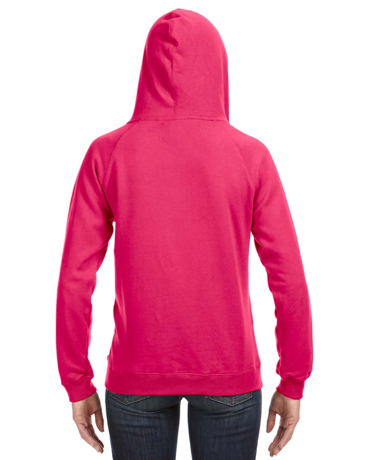 Women's Sydney Brushed V-Neck Hoodie - Wildberry