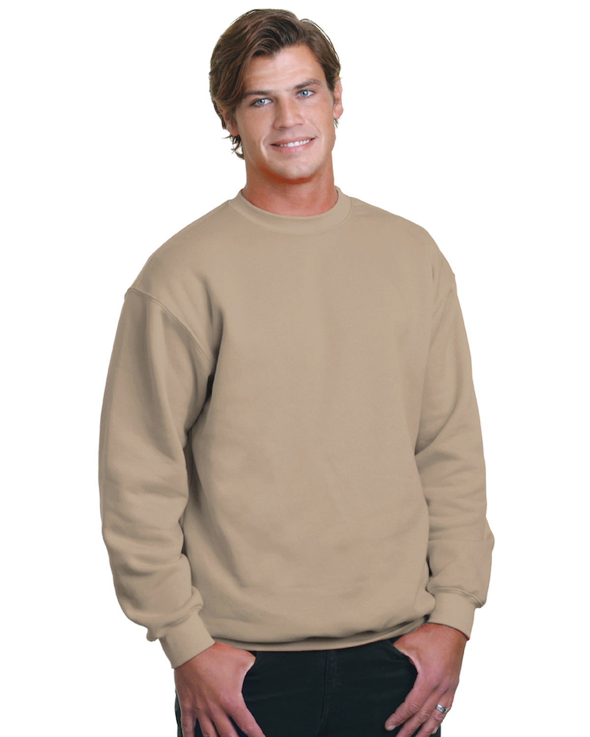 Unisex 80/20 Heavyweight Crewneck Sweatshirt - Sand