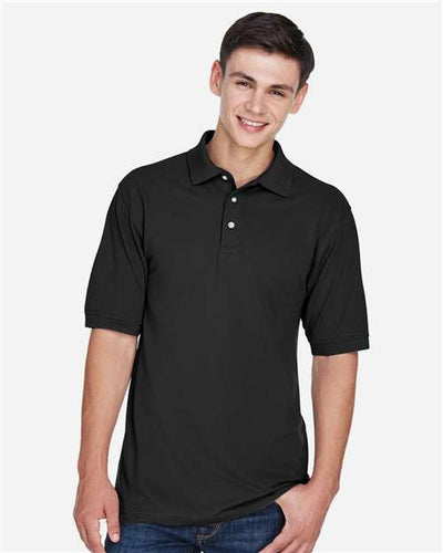 Harriton M265 Black — on model front