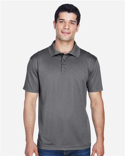 Harriton M315 Charcoal — on model front