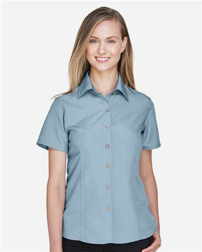 Harriton M560W Cloud Blue — on model front