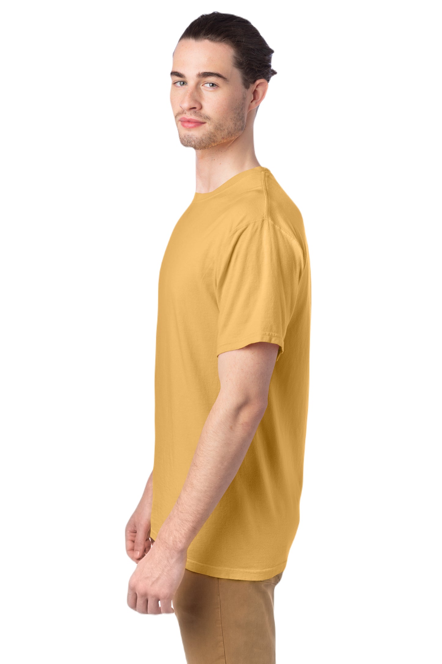100% Ringspun Cotton Garment-Dyed T-Shirt - Artisan Gold