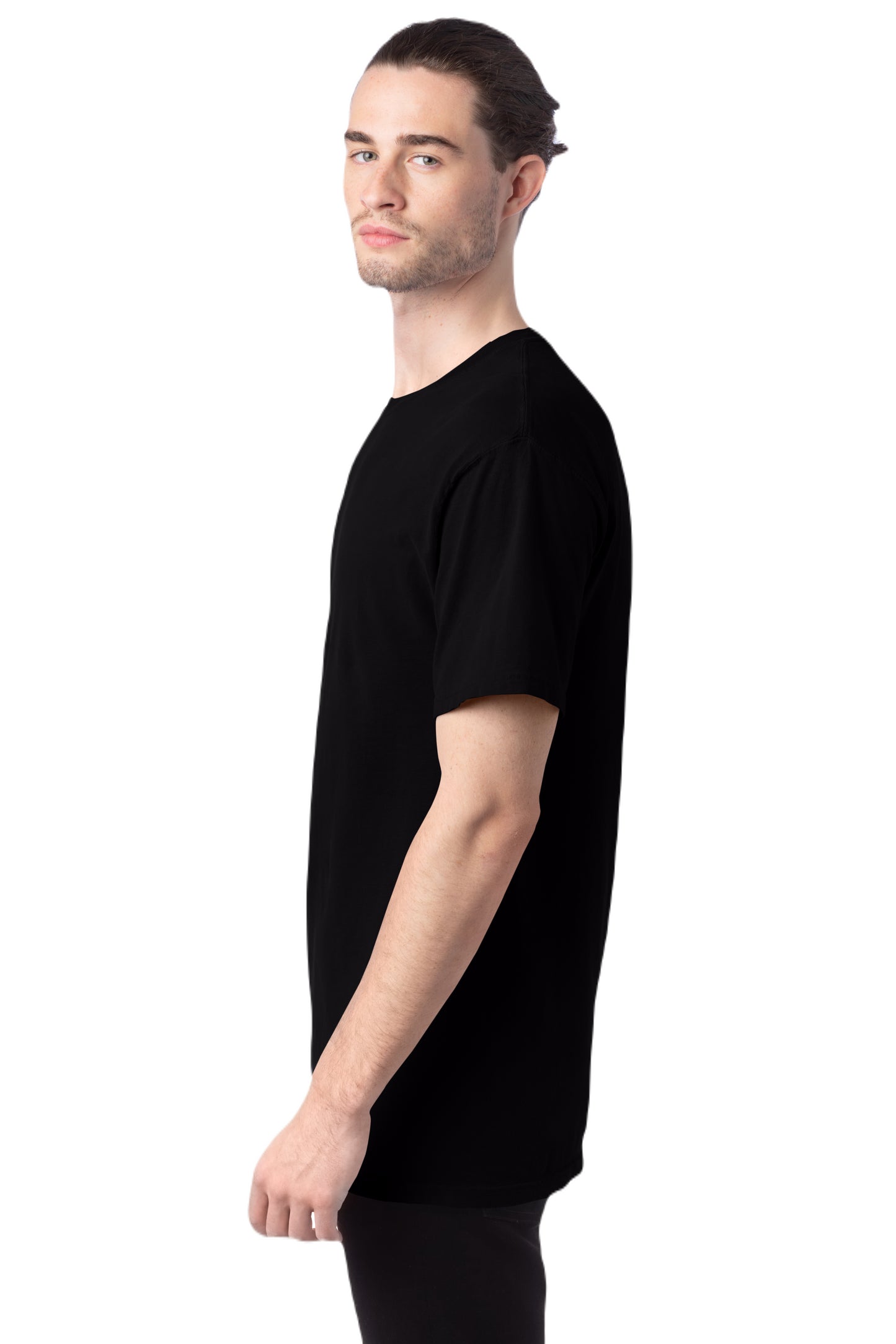 100% Ringspun Cotton Garment-Dyed T-Shirt - Black