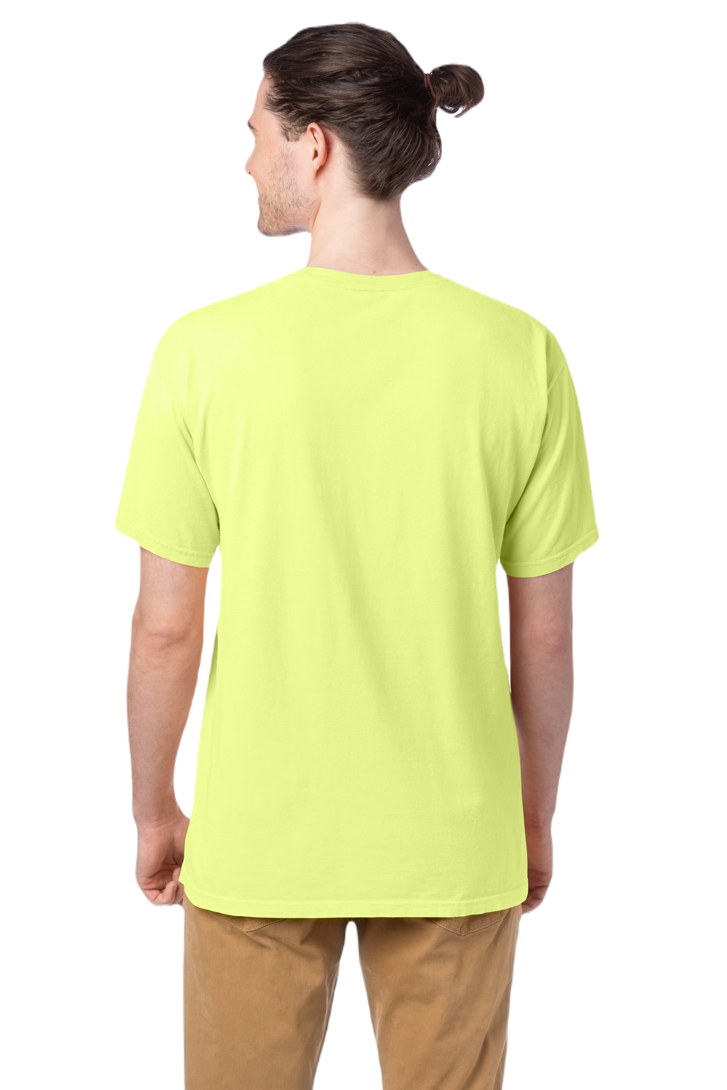 100% Ringspun Cotton Garment-Dyed T-Shirt - Chic Lime