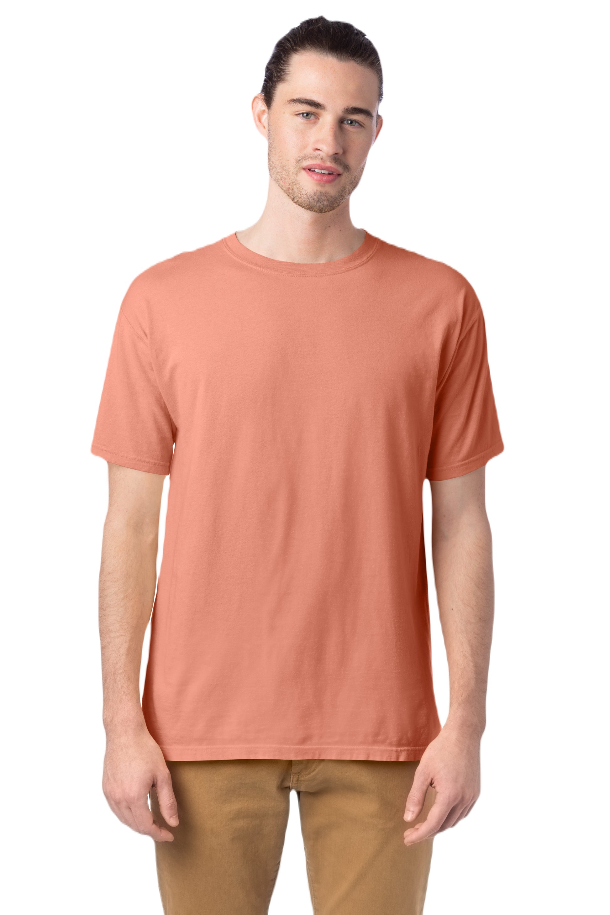 100% Ringspun Cotton Garment-Dyed T-Shirt - Clay