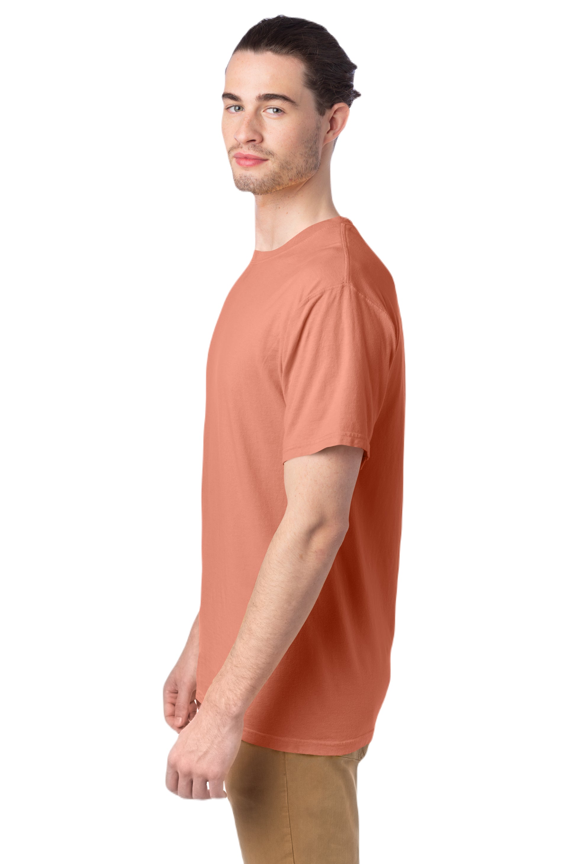100% Ringspun Cotton Garment-Dyed T-Shirt - Clay