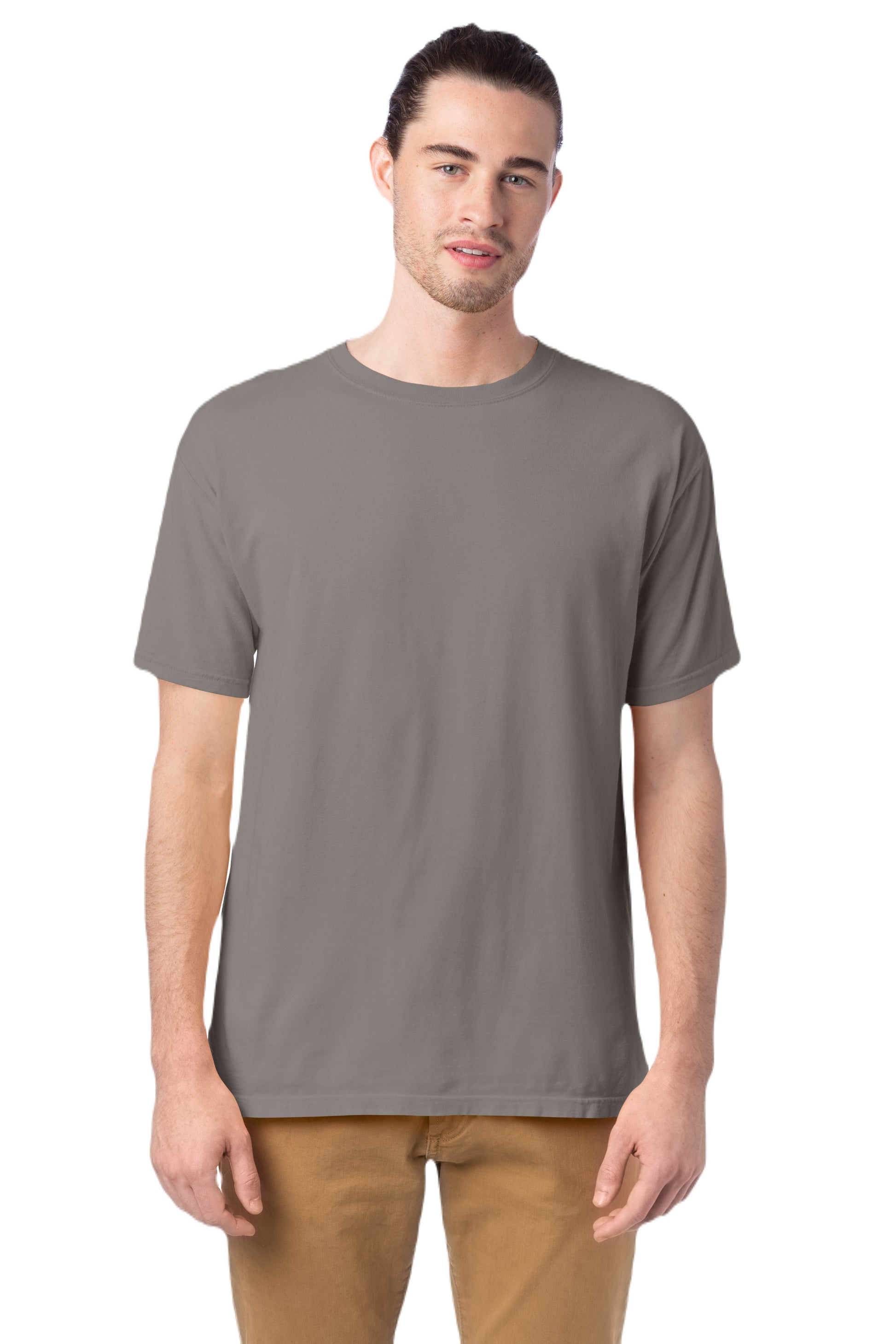 100% Ringspun Cotton Garment-Dyed T-Shirt - Concrete