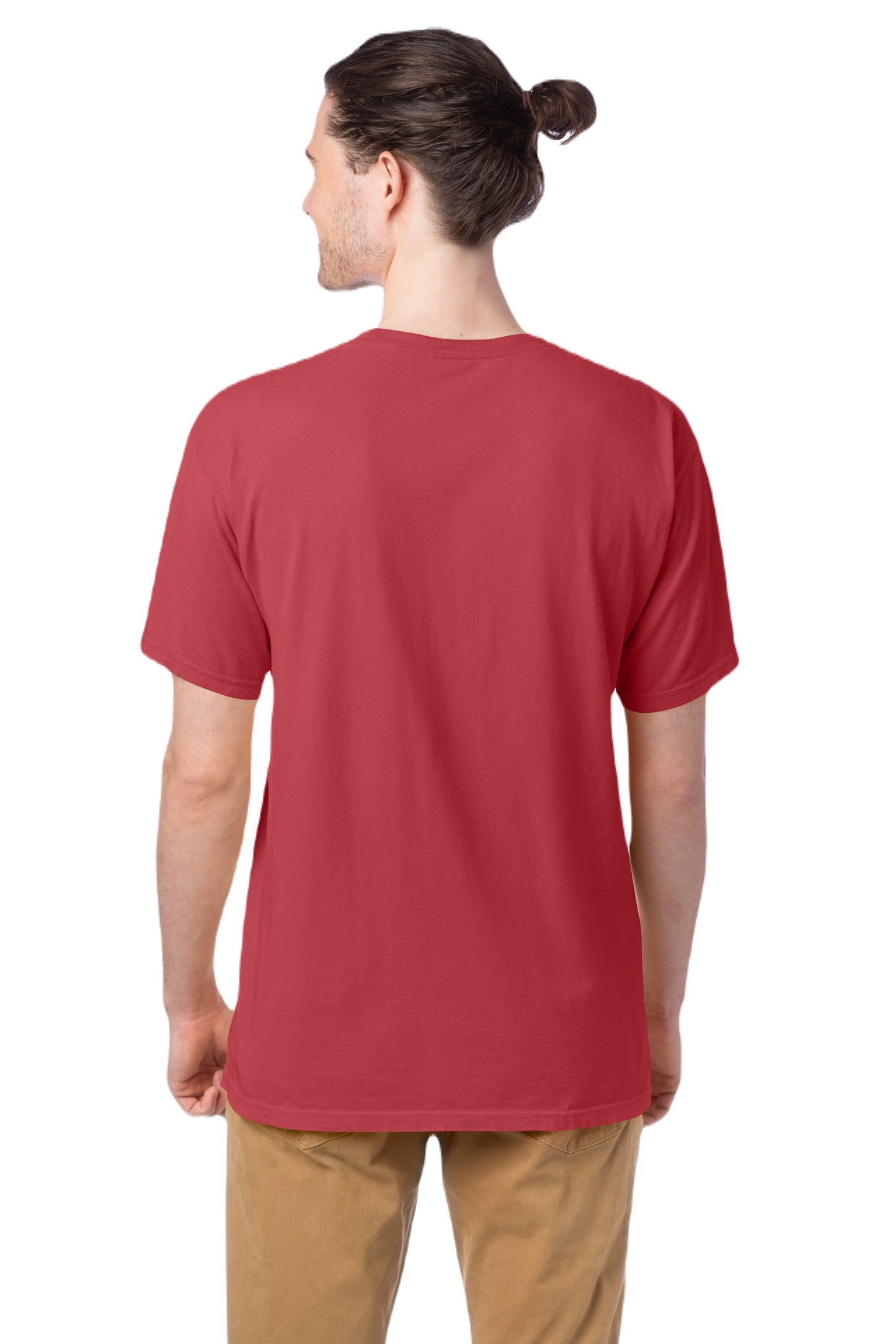 100% Ringspun Cotton Garment-Dyed T-Shirt - Crimson Fall