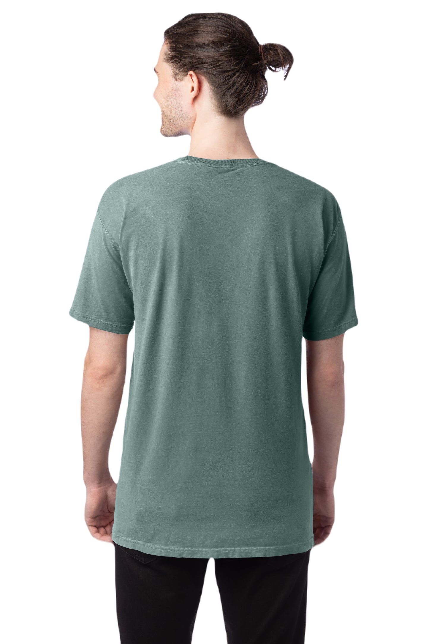 100% Ringspun Cotton Garment-Dyed T-Shirt - Cypress Green