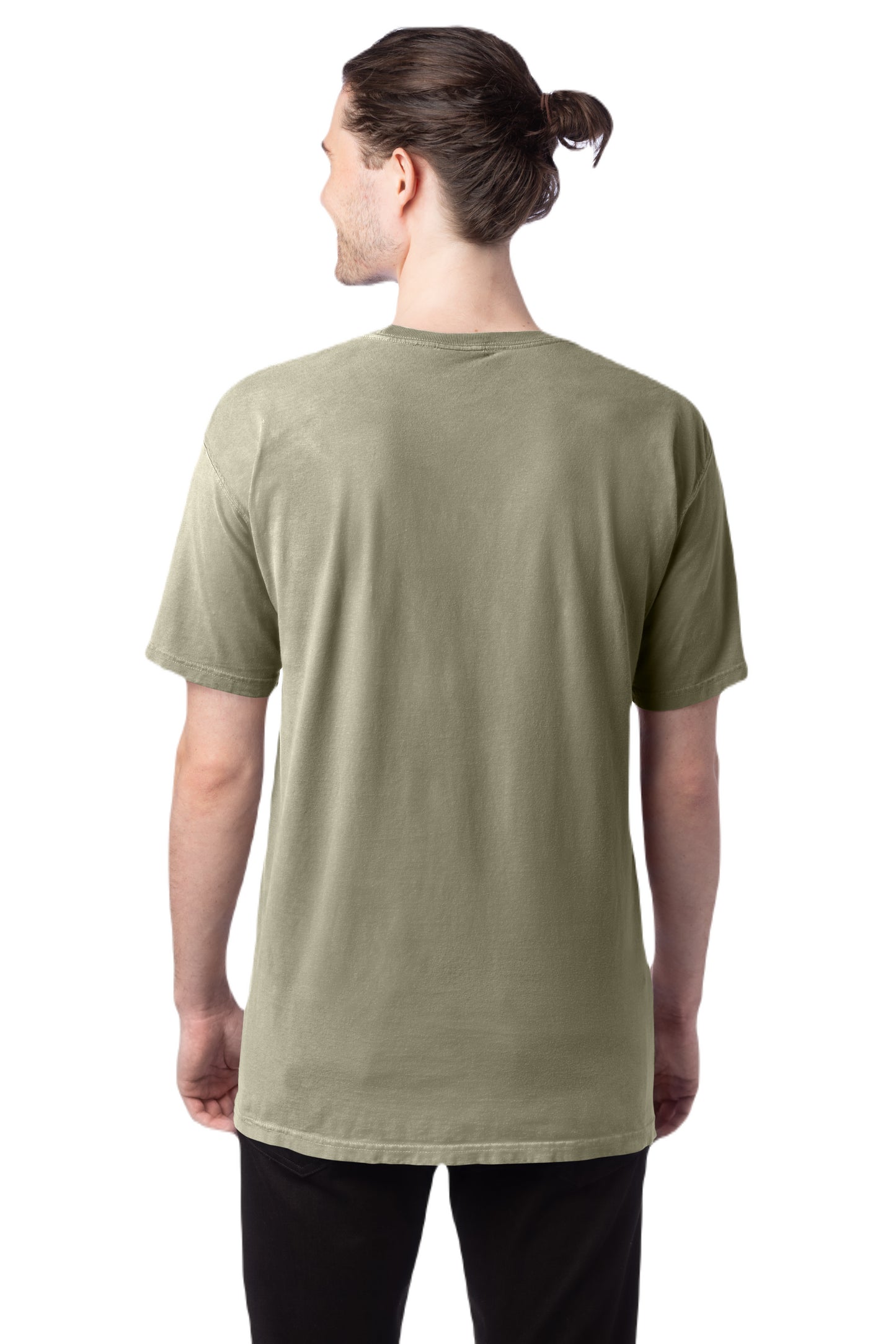 100% Ringspun Cotton Garment-Dyed T-Shirt - Faded Fatigue