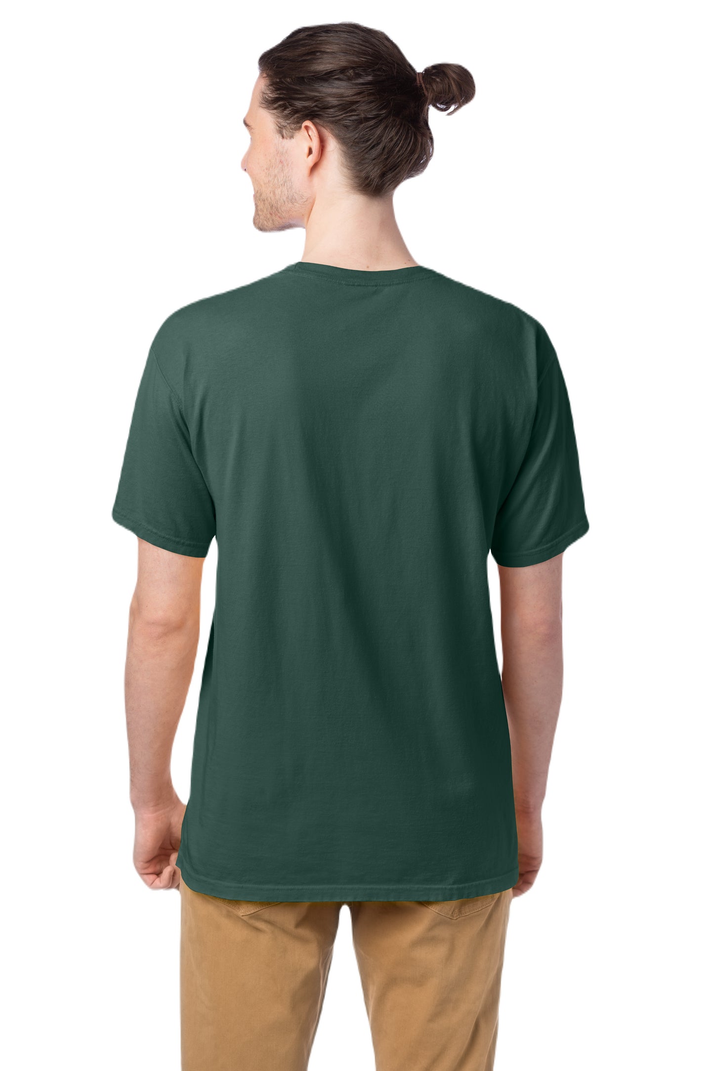 100% Ringspun Cotton Garment-Dyed T-Shirt - Field Green