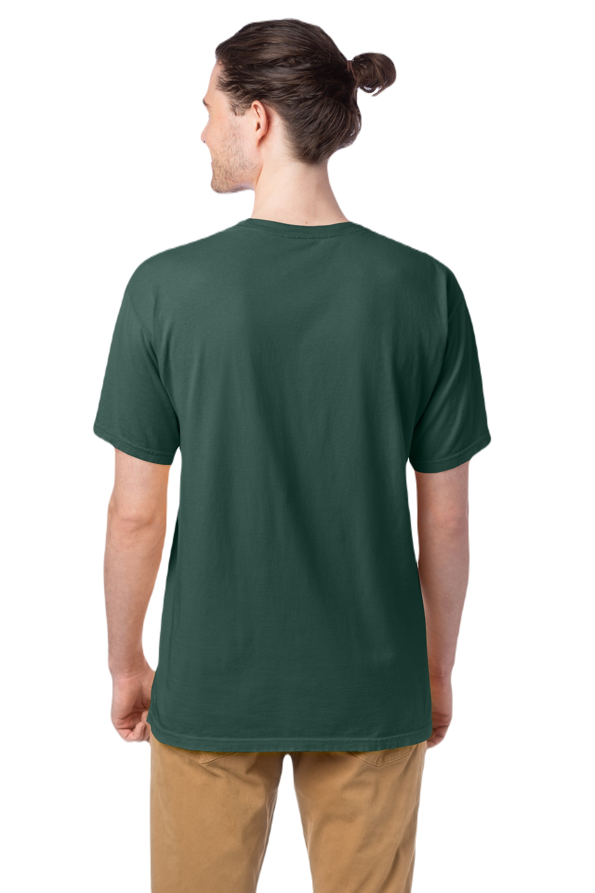100% Ringspun Cotton Garment-Dyed T-Shirt - Field Green