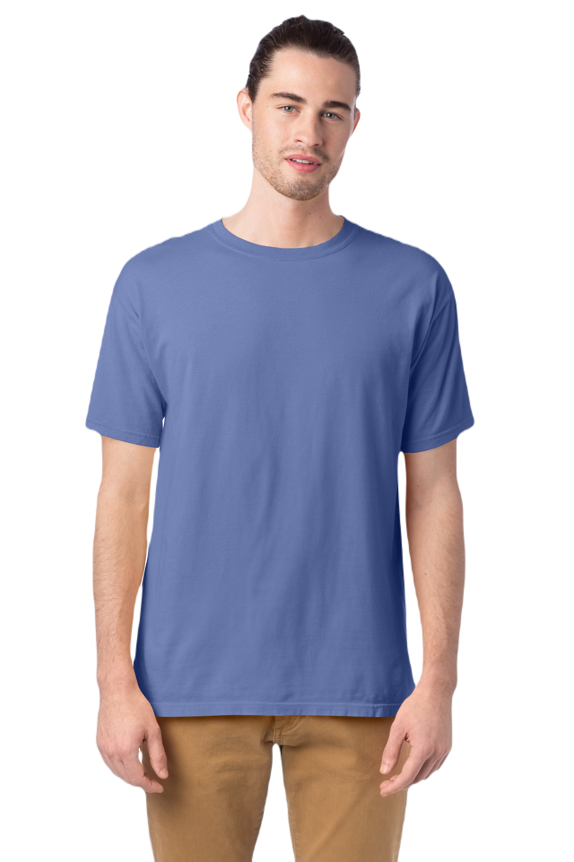 100% Ringspun Cotton Garment-Dyed T-Shirt - Frontier Blue