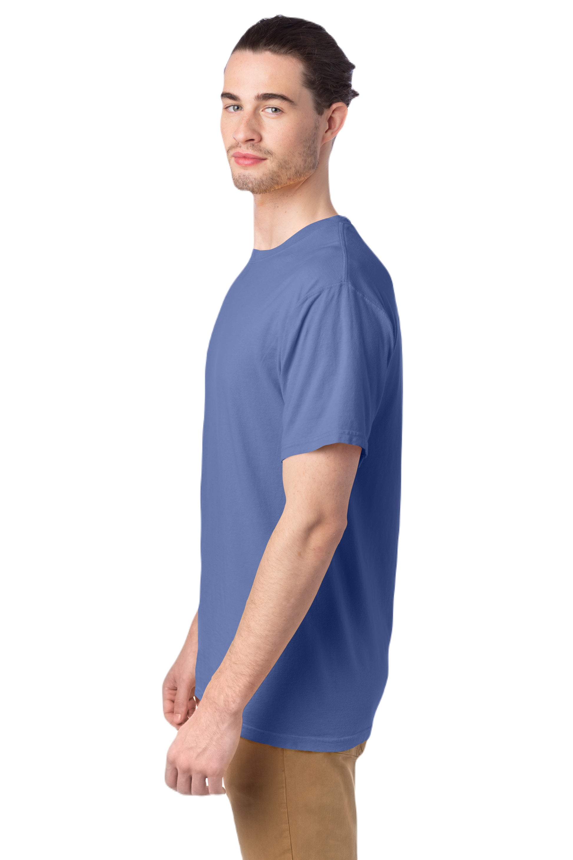100% Ringspun Cotton Garment-Dyed T-Shirt - Frontier Blue