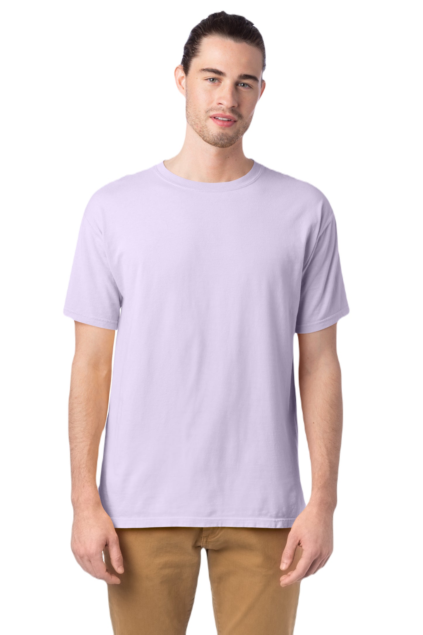 100% Ringspun Cotton Garment-Dyed T-Shirt - Future Lavender
