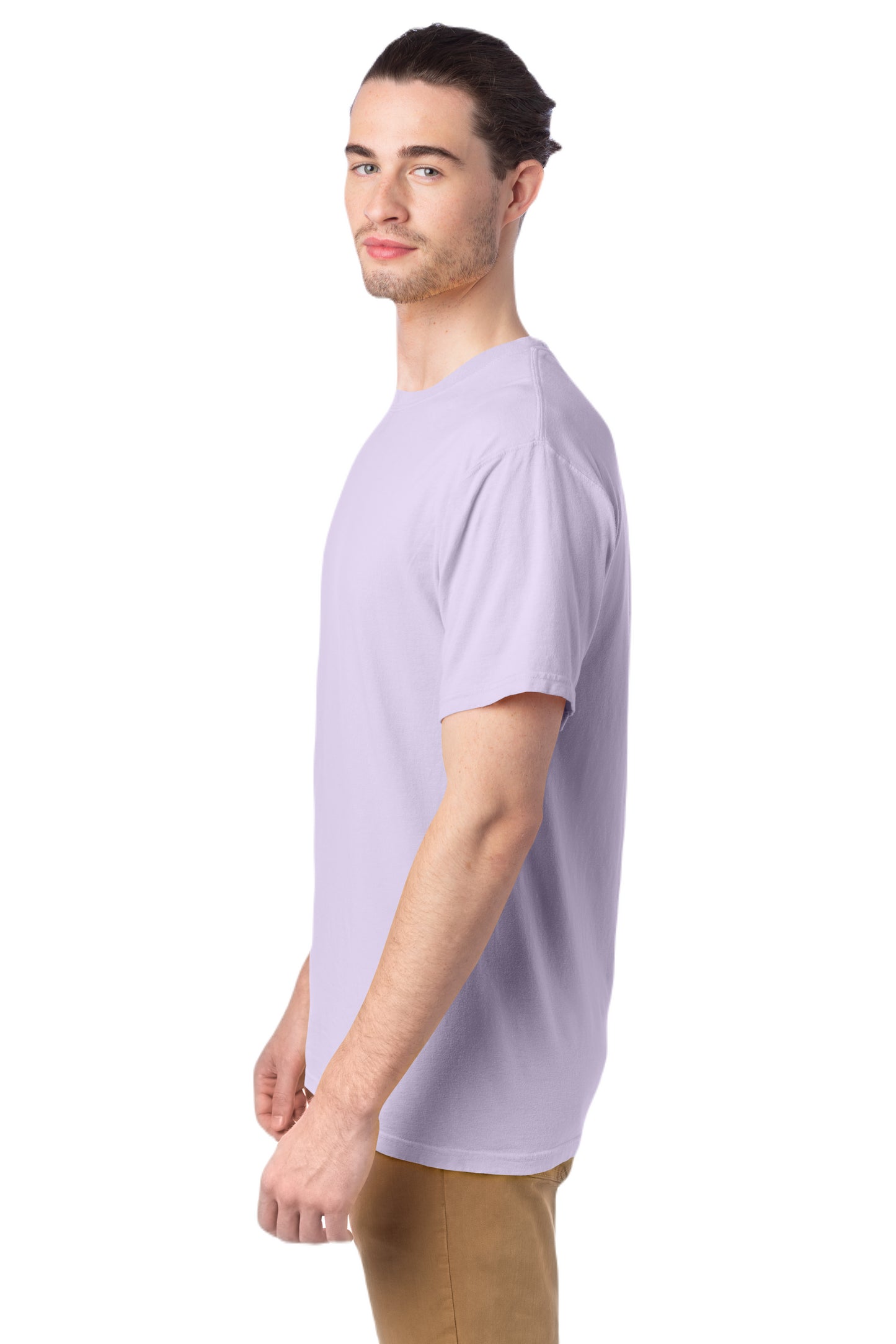 100% Ringspun Cotton Garment-Dyed T-Shirt - Future Lavender