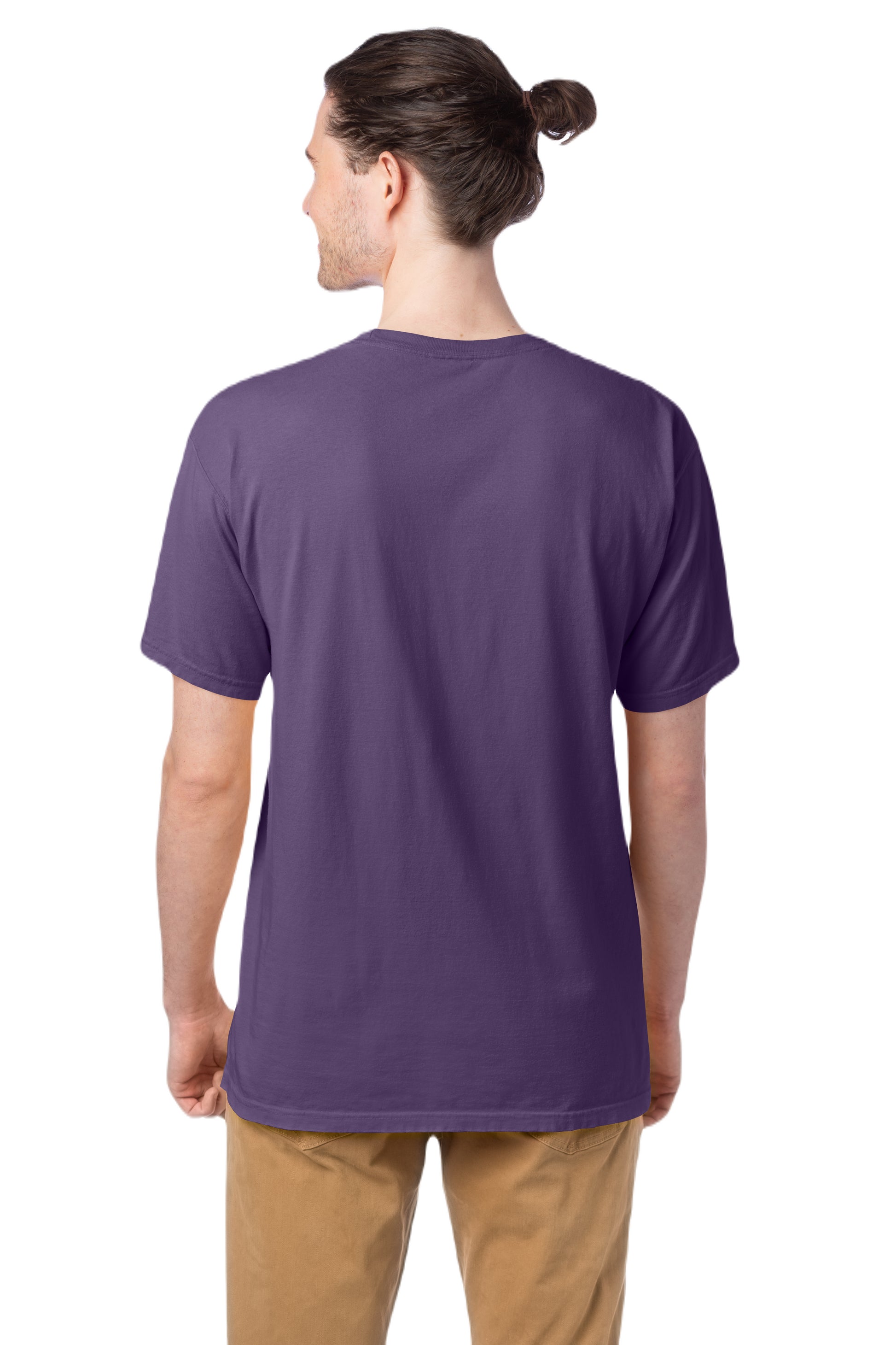 100% Ringspun Cotton Garment-Dyed T-Shirt - Grape Soda