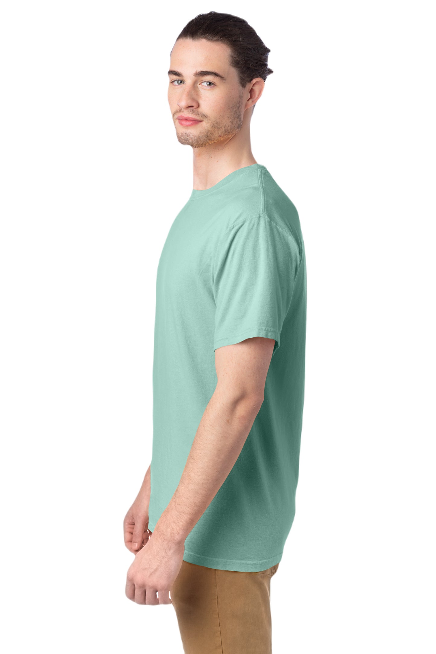 100% Ringspun Cotton Garment-Dyed T-Shirt - Honeydew