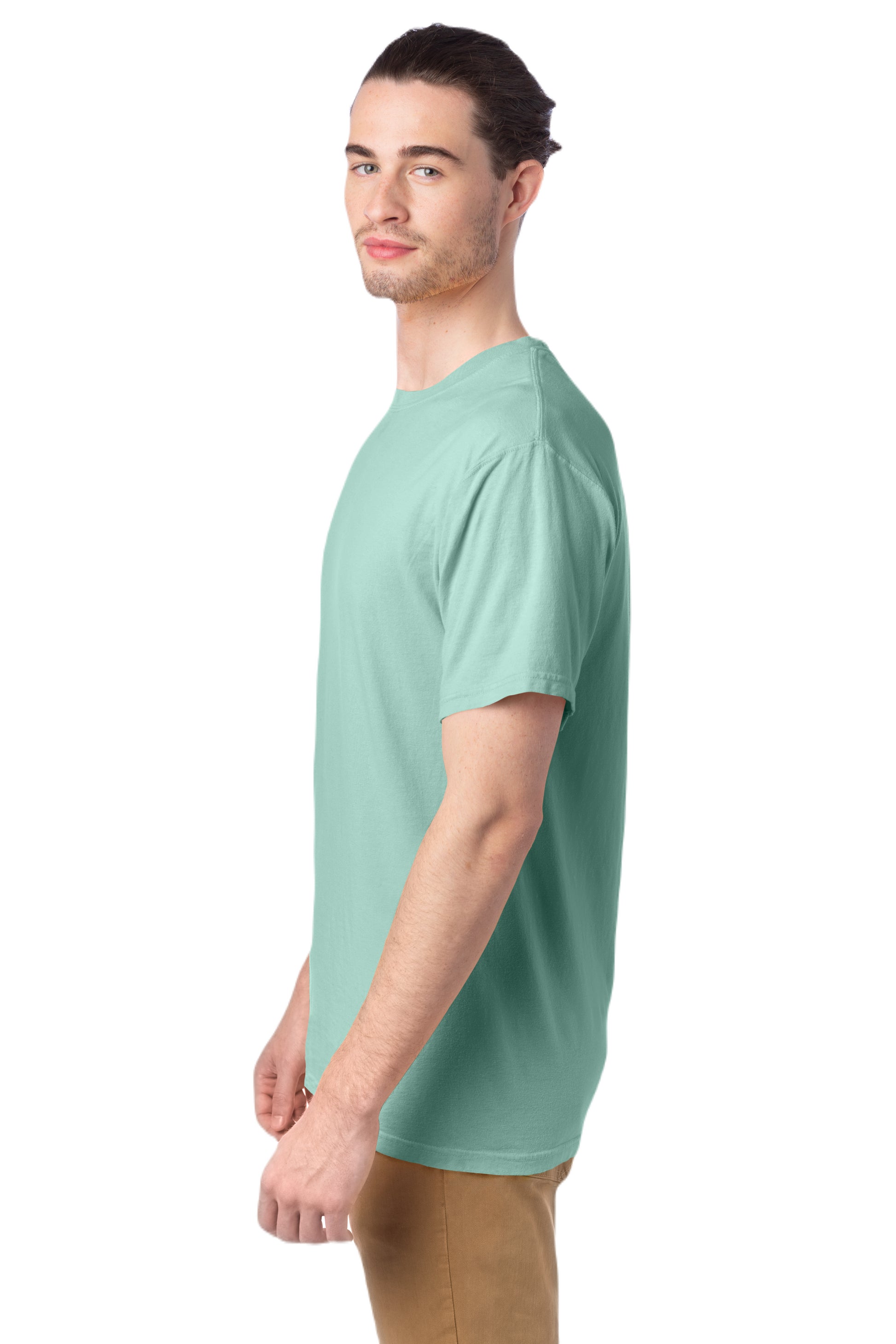 100% Ringspun Cotton Garment-Dyed T-Shirt - Honeydew