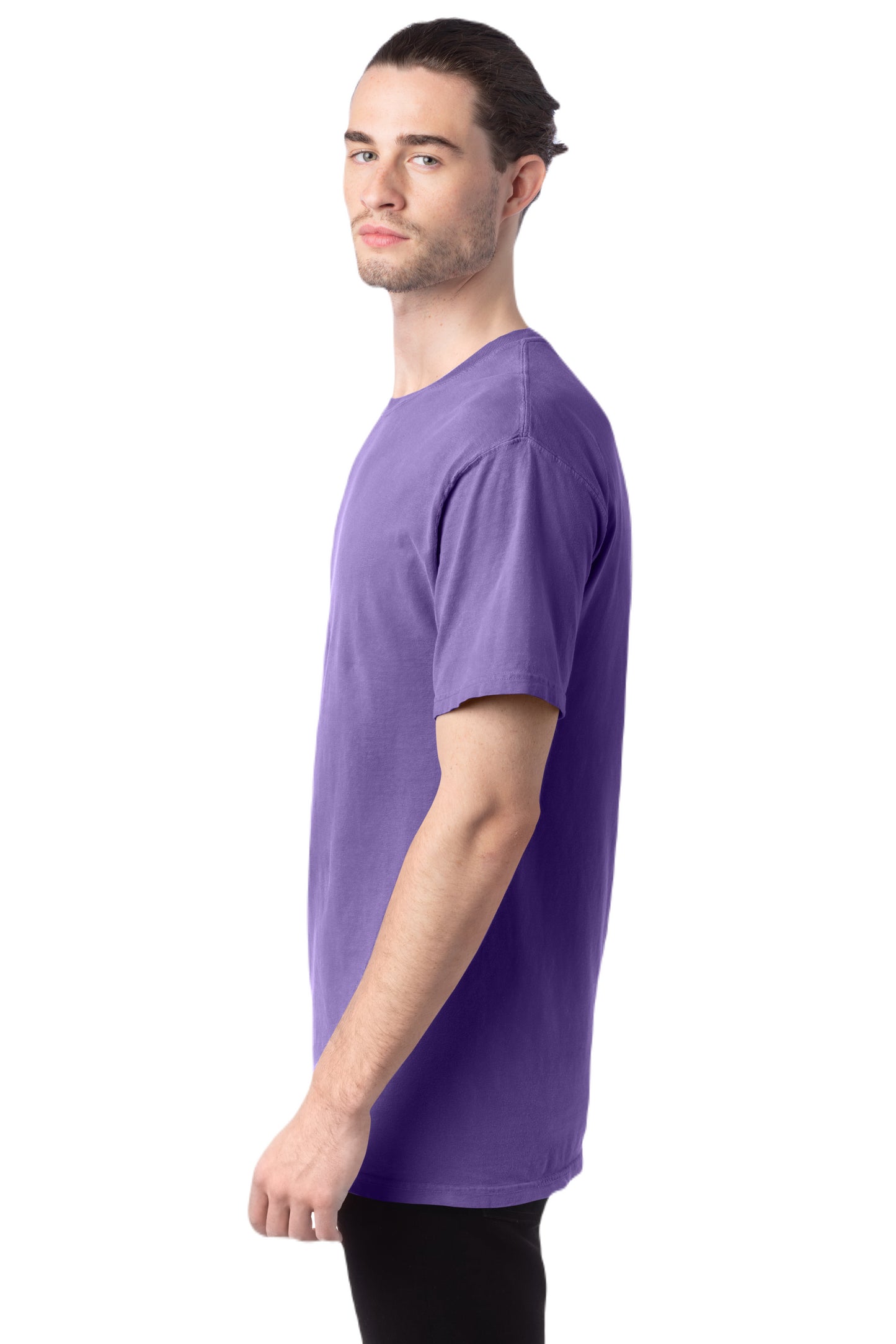 100% Ringspun Cotton Garment-Dyed T-Shirt - Lavender