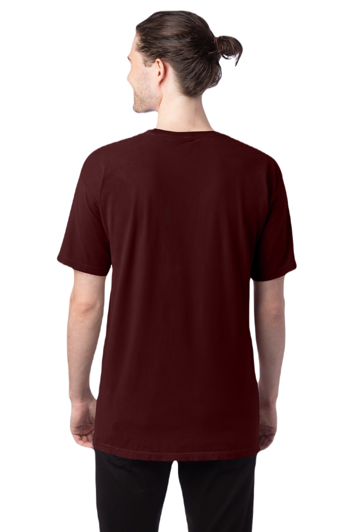 100% Ringspun Cotton Garment-Dyed T-Shirt - Maroon