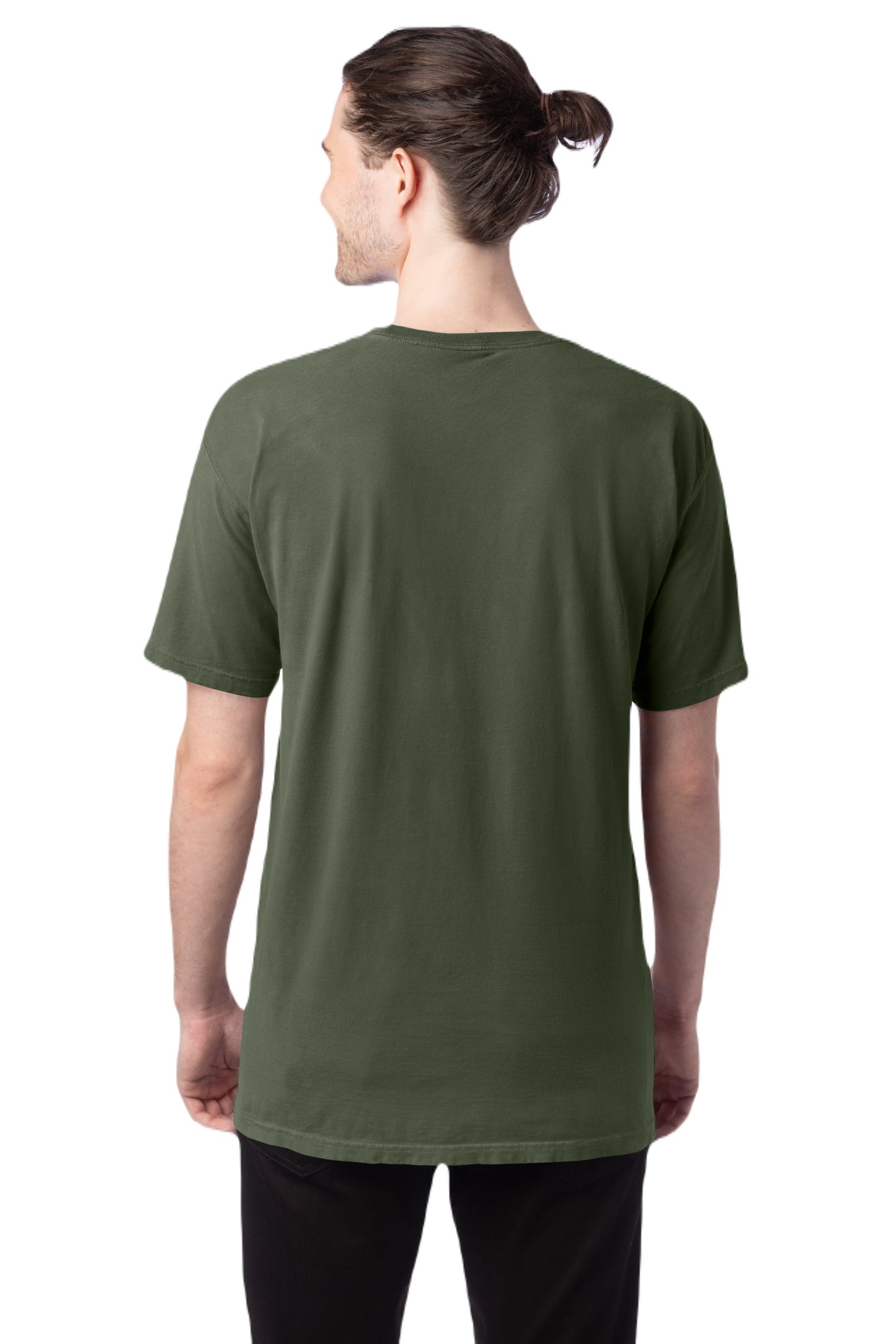 100% Ringspun Cotton Garment-Dyed T-Shirt - Moss